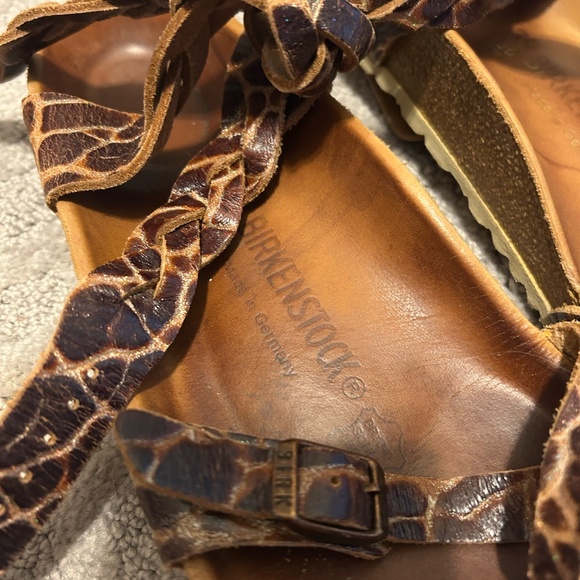 Yara Birkenstock Brown Strappy Sandals - Picture 8 of 8